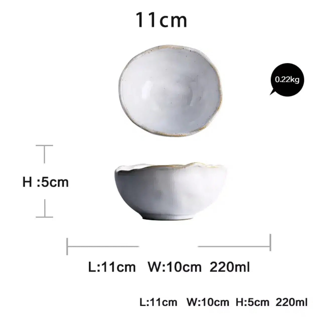 Irregular White Ceramic Plates + Dishes 0