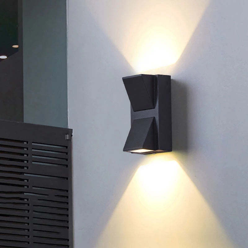 Vexto Modern Black Metal LED Outdoor Wall Lamp 2