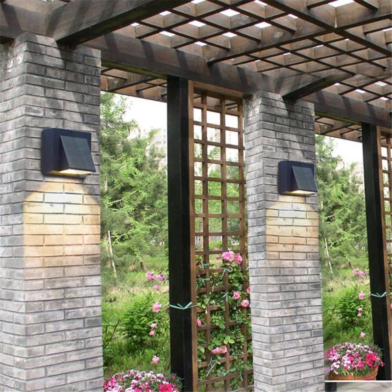 Vexto Modern Black Metal LED Outdoor Wall Lamp 5