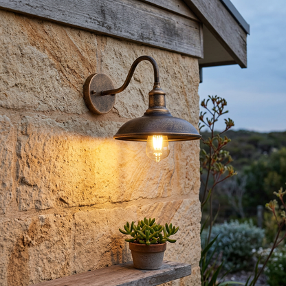 Elara Haus Antique Bronze Barn Wall Light