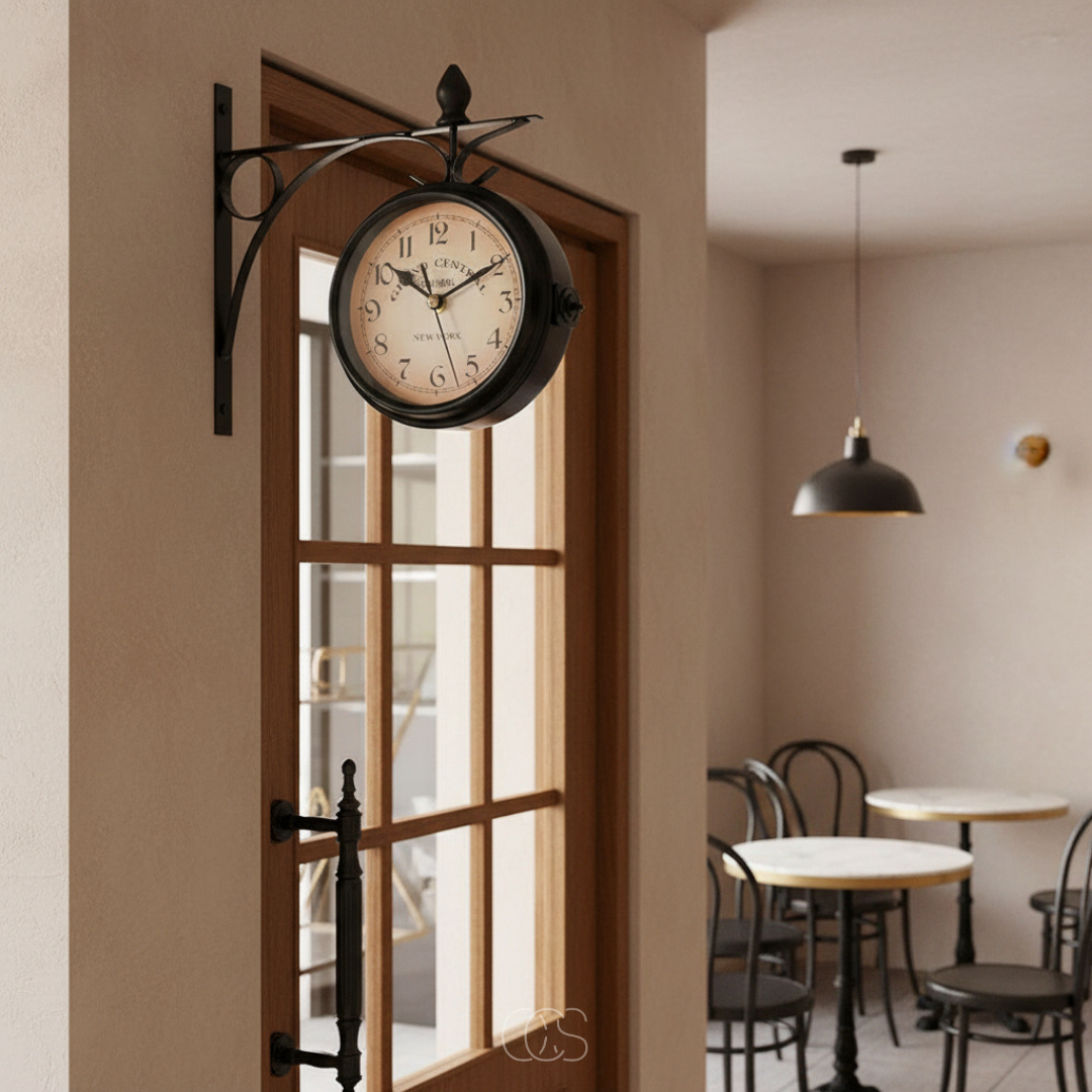 OCS - Double-sided vintage wall clock 2