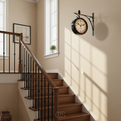 OCS - Double-sided vintage wall clock 3