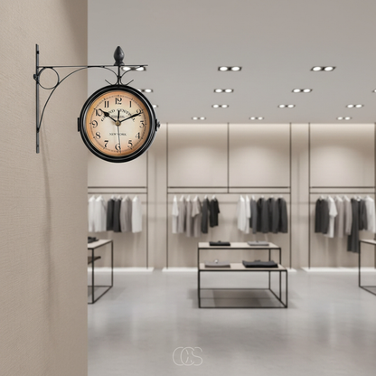 OCS - Double-sided vintage wall clock 4
