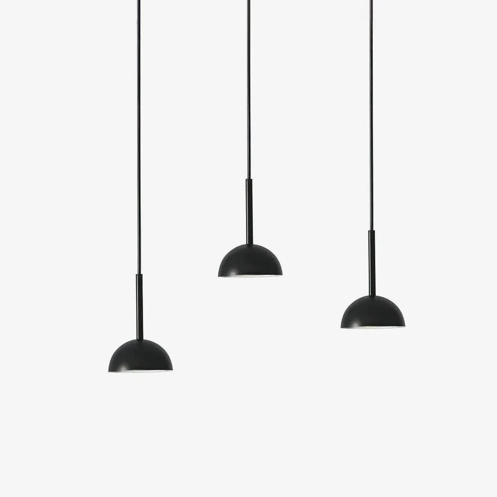 Minimalist black LED ceiling lamp 7