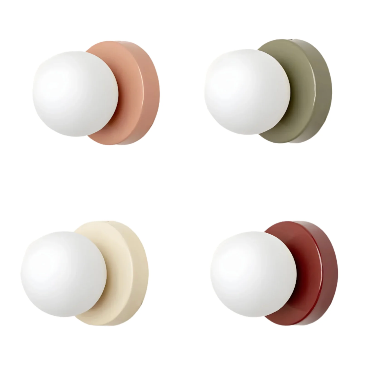 A modern wall sconce with a spherical shade – a minimalist design for interiors 3