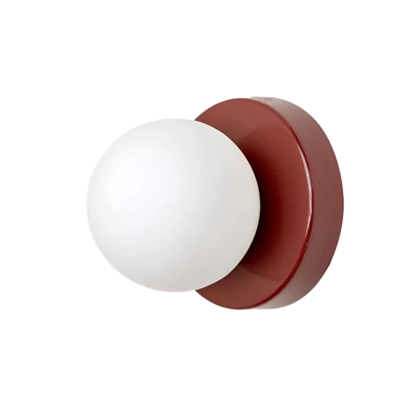 A modern wall sconce with a spherical shade – a minimalist design for interiors 5