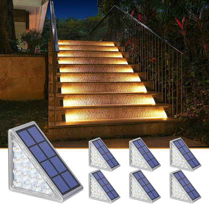 Solar LED lamp set for lighting stairs and garden 1