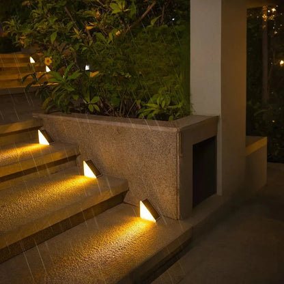 Solar LED lamp set for lighting stairs and garden 7