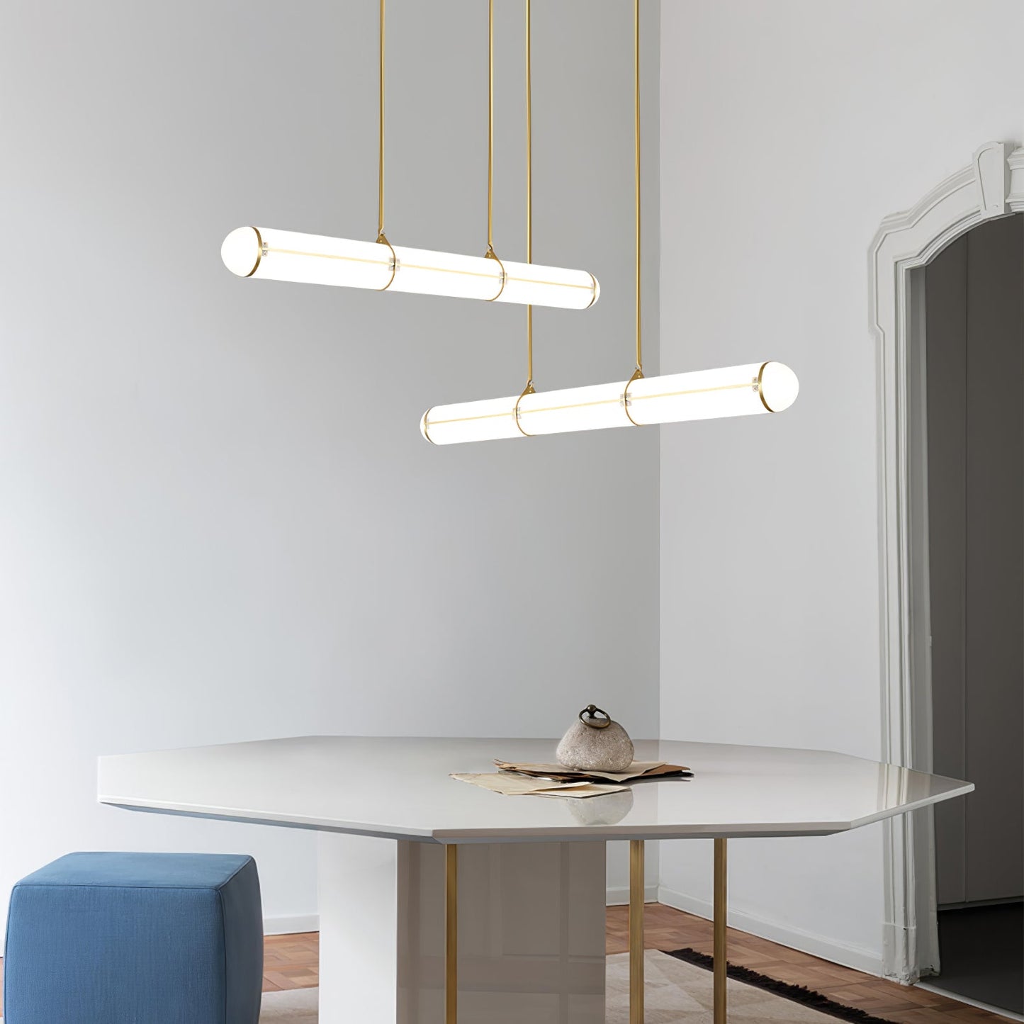 Cylindrical Endless Pendant Light 7