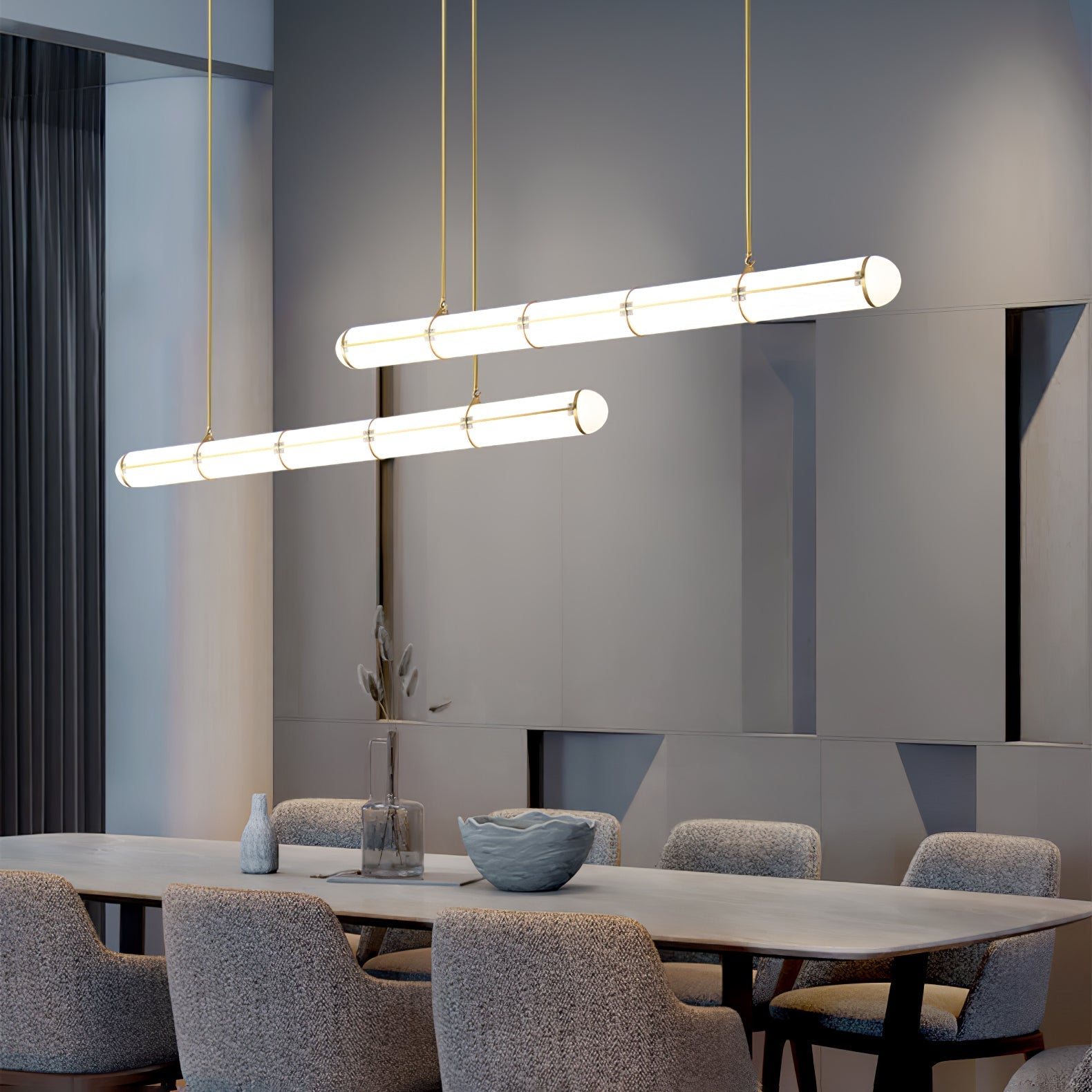 Cylindrical Endless Pendant Light 8