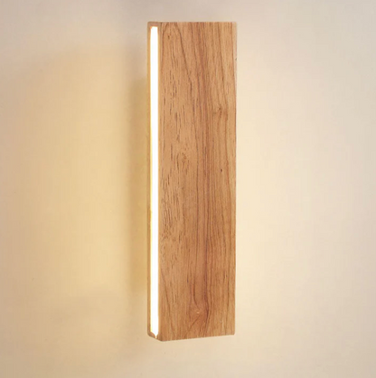 Wooden LED wall sconce – minimalist linear lamp 3