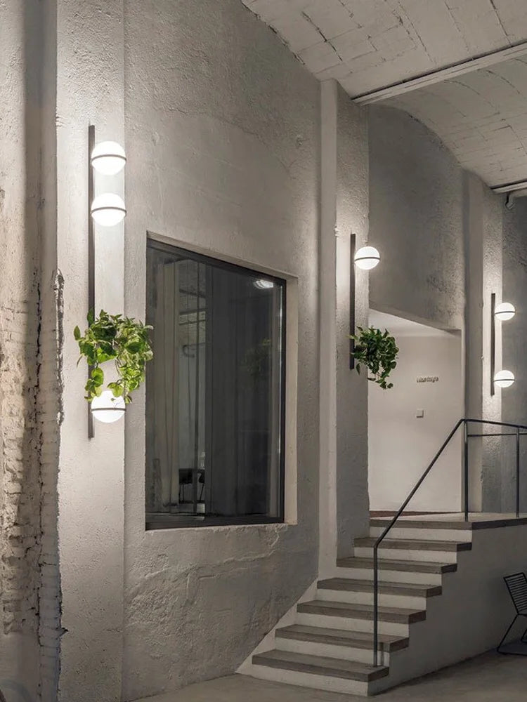 Modern Wall Sconce Lamp with LED Balls and Flower Pot 4