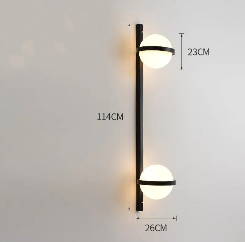 Modern Wall Sconce Lamp with LED Balls and Flower Pot 7
