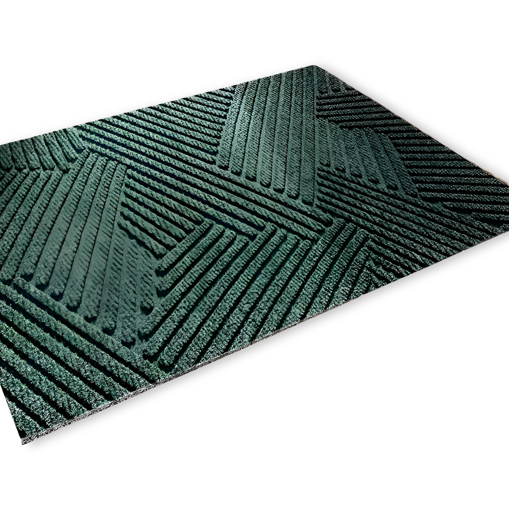 Velione - Rectangular PVC Non-Slip Doormat with Geometric Pattern 9