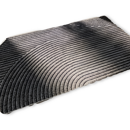 Velione - Rectangular PVC Non-Slip Doormat with Geometric Pattern 0