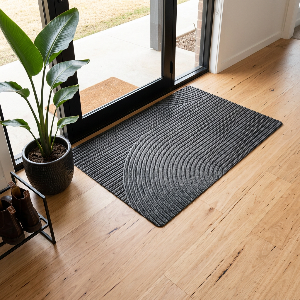 Elara Haus Architectural Linear PVC Non-Slip Doormat