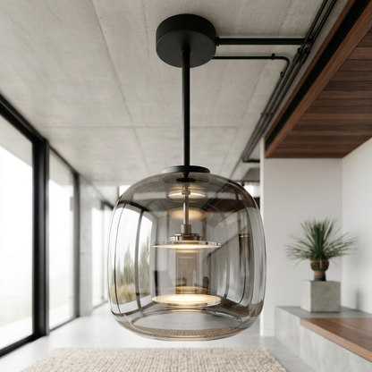 Elara Haus Architectural Metallic Hanging Light
