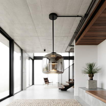 Elara Haus Architectural Metallic Hanging Light