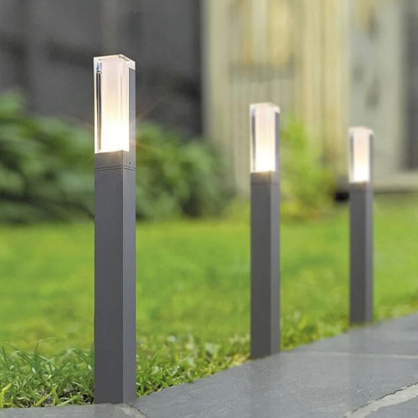 Modern LED garden lamp - waterproof outdoor post 8
