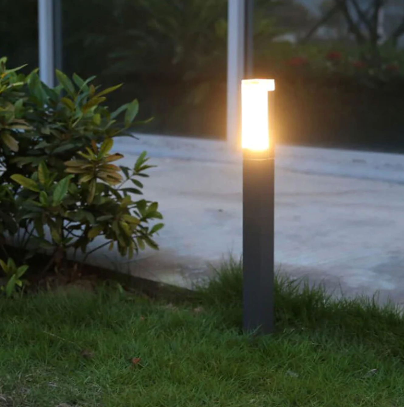 Modern LED garden lamp - waterproof outdoor post 1