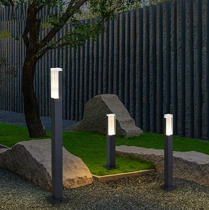 Modern LED garden lamp - waterproof outdoor post 3
