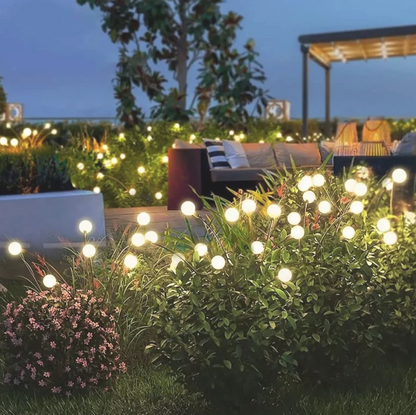 Solar LED garden lamp - decorative balls on flexible arms 1