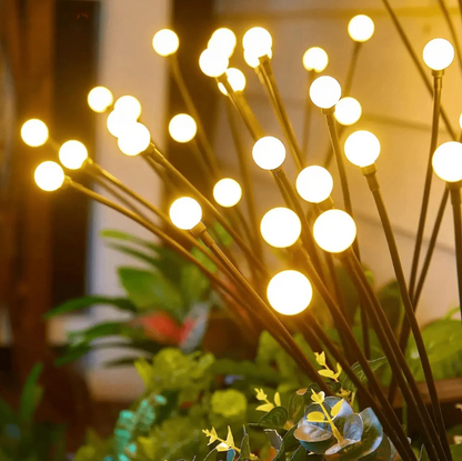 Solar LED garden lamp - decorative balls on flexible arms 2