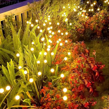 Solar LED garden lamp - decorative balls on flexible arms 4