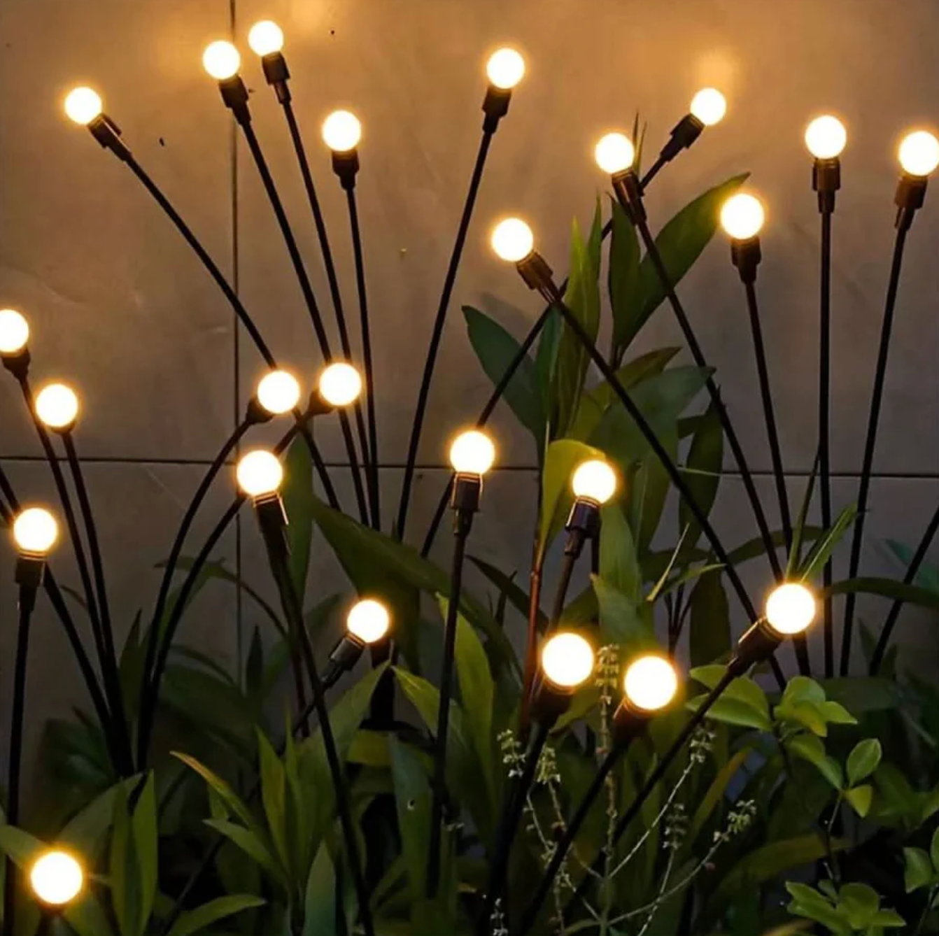 Solar LED garden lamp - decorative balls on flexible arms 5