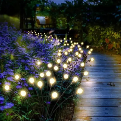 Solar LED garden lamp - decorative balls on flexible arms 6