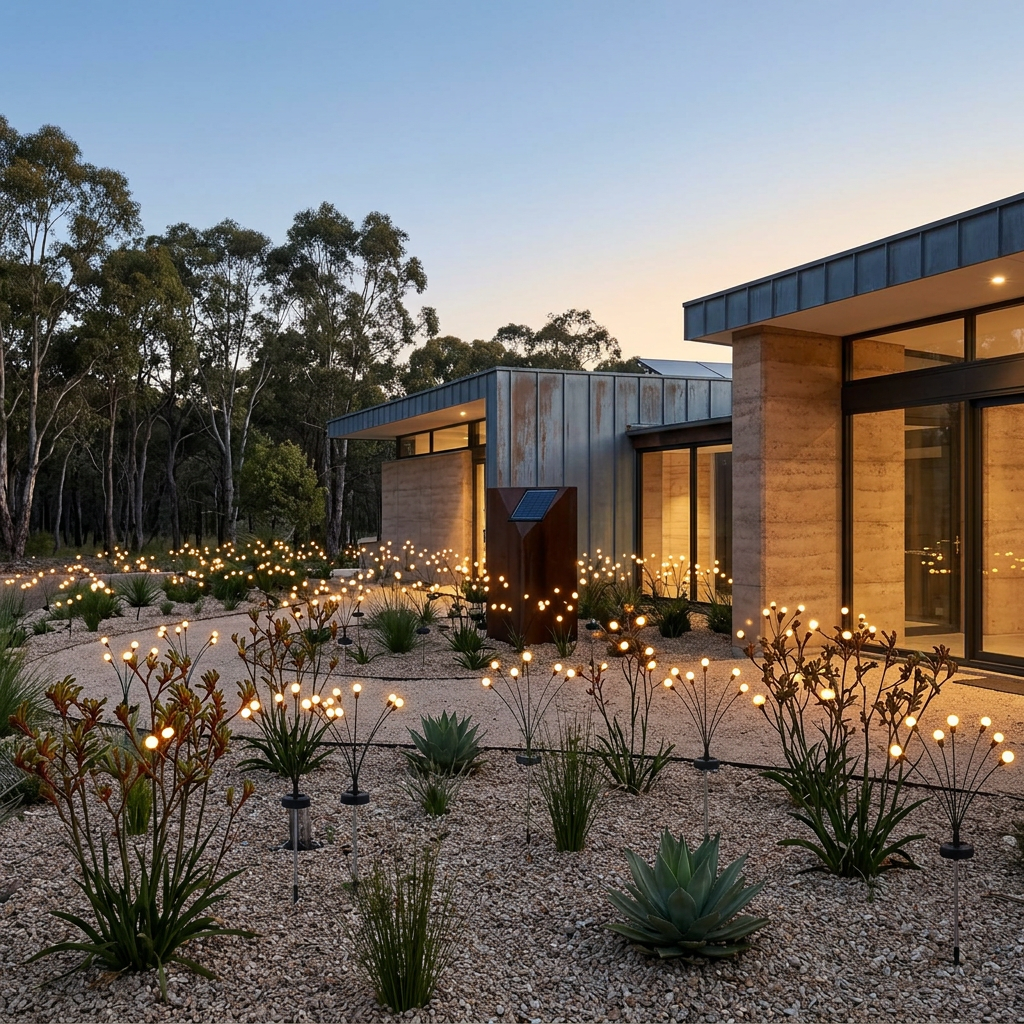 Elara Haus Architectural Solar Firefly Swaying Garden Lights