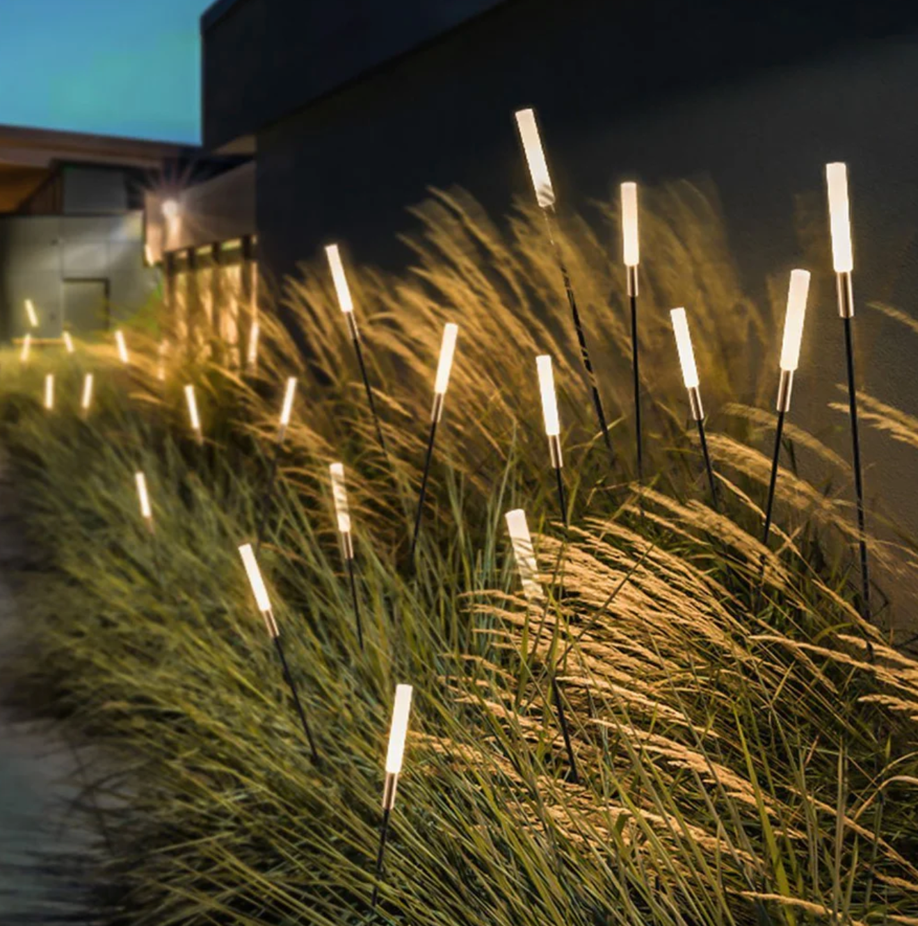 Solar LED garden lights on a spike – modern lighting for paths and flower beds 4