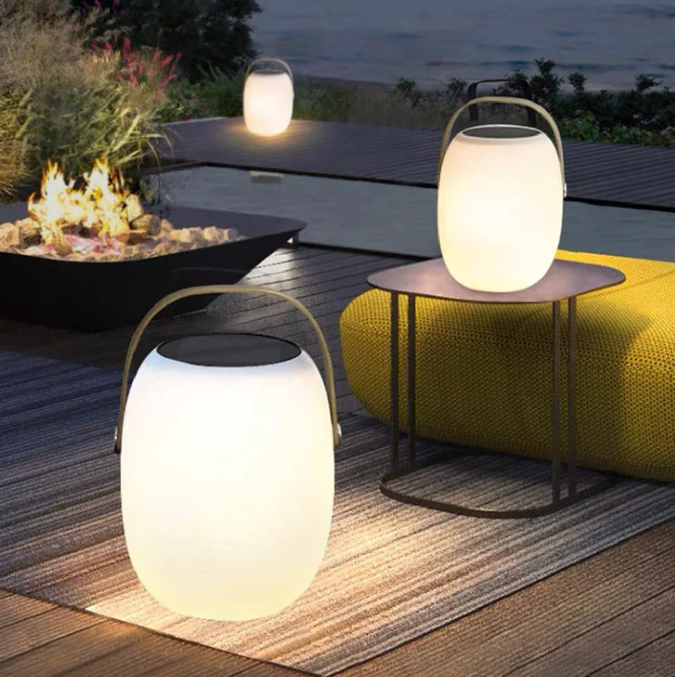Portable LED lamp with handle – a wireless decorative lamp for interiors and gardens 2