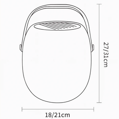 Portable LED lamp with handle – a wireless decorative lamp for interiors and gardens 6