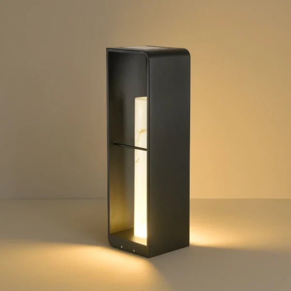 Modern LED Garden Lamp in a Geometric Frame 8