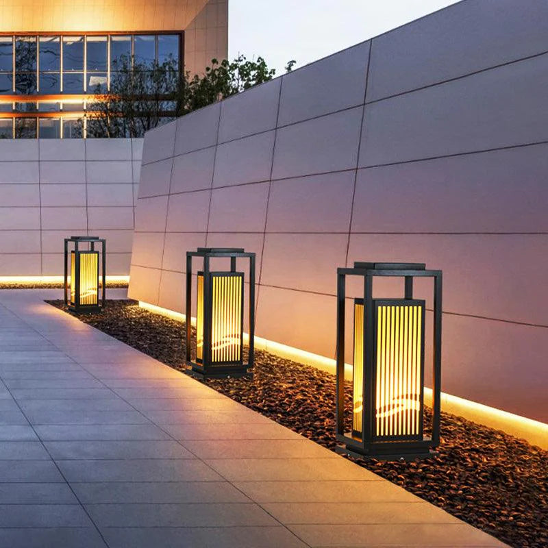 Modern standing garden lamp – decorative outdoor lighting 8