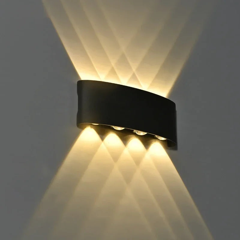 Modern waterproof LED wall lamp with multi-point up/down light 1