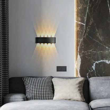 Modern waterproof LED wall lamp with multi-point up/down light 2
