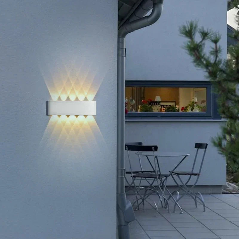 Modern waterproof LED wall lamp with multi-point up/down light 3