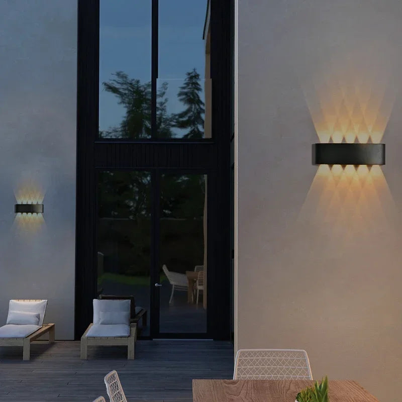 Modern waterproof LED wall lamp with multi-point up/down light 4