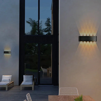 Modern waterproof LED wall lamp with multi-point up/down light 4