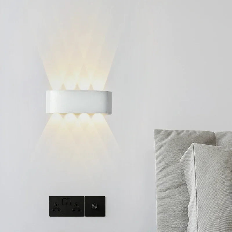 Modern waterproof LED wall lamp with multi-point up/down light 5