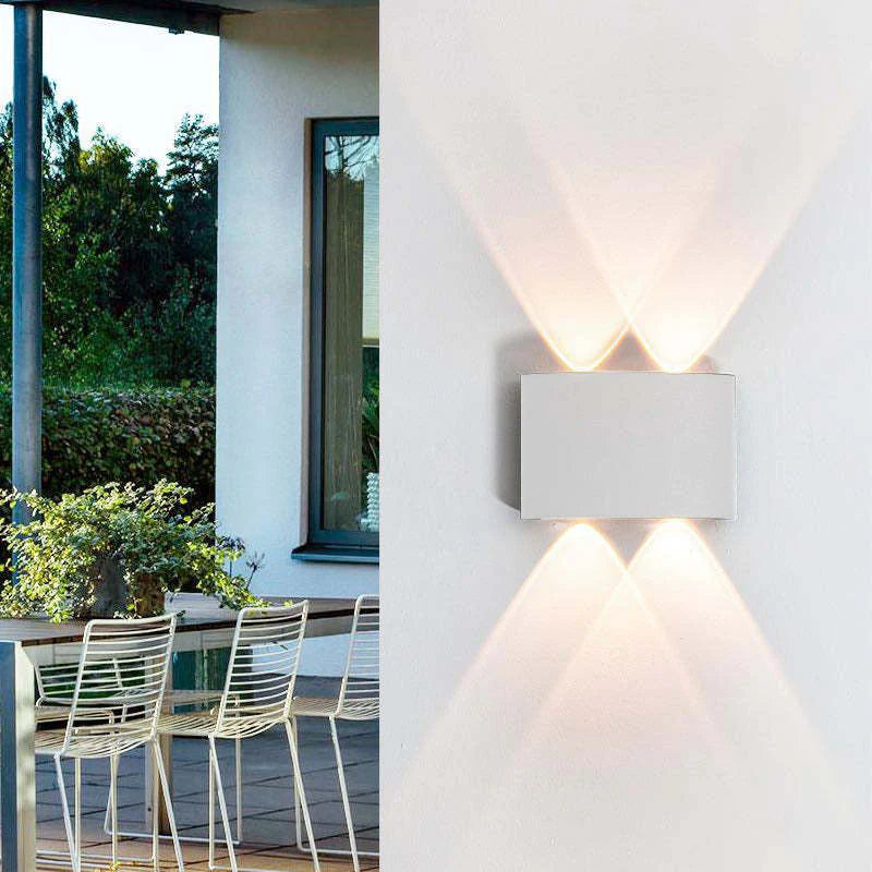Modern waterproof LED wall lamp with multi-point up/down light 7