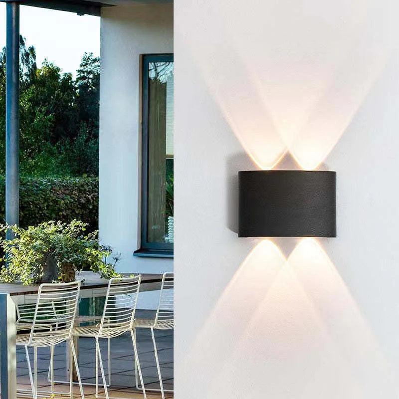 Modern waterproof LED wall lamp with multi-point up/down light 0