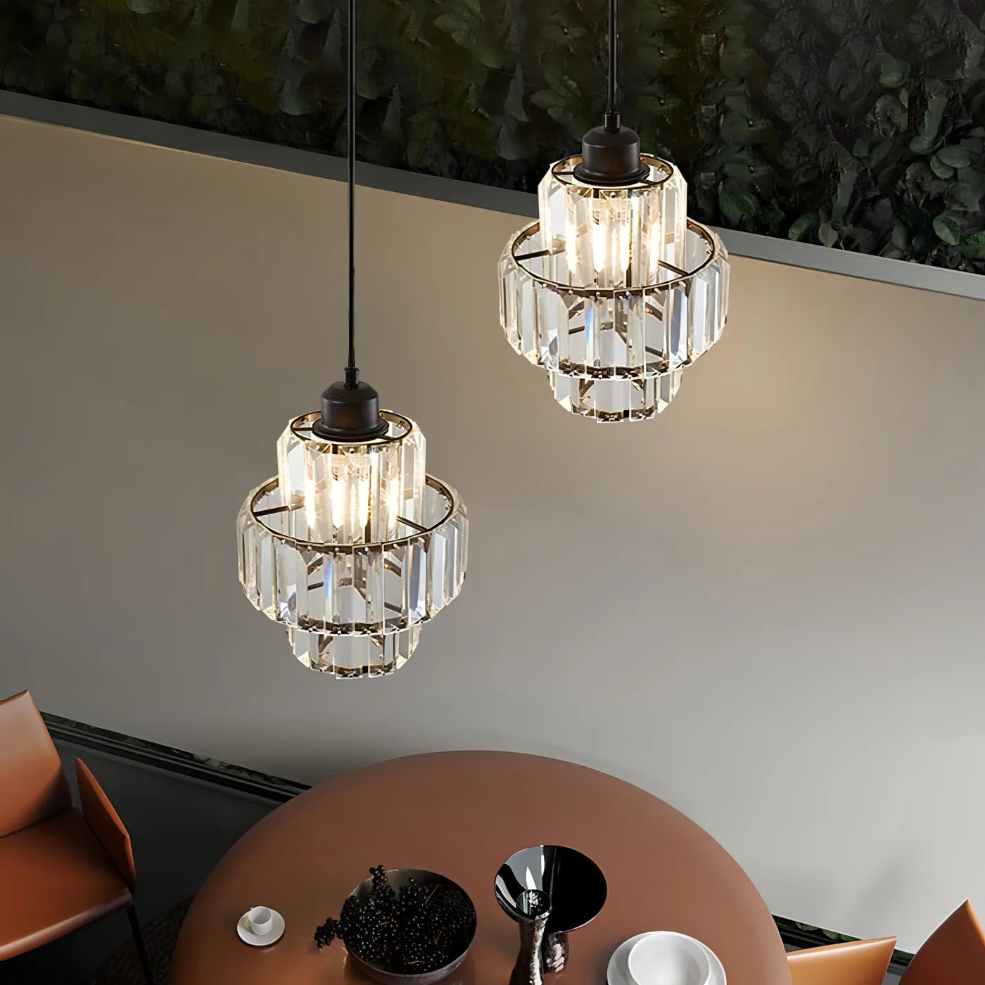 Elegant Glass Crystal Pendant Lamp – Glamour Style 8