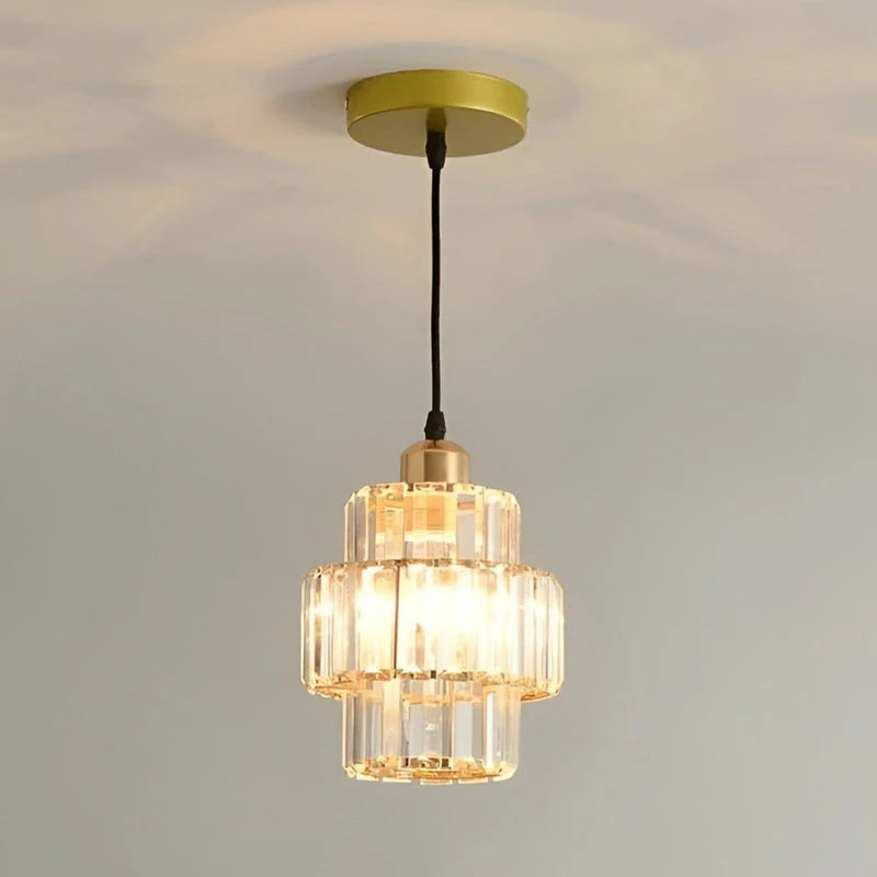 Elegant Glass Crystal Pendant Lamp – Glamour Style 1