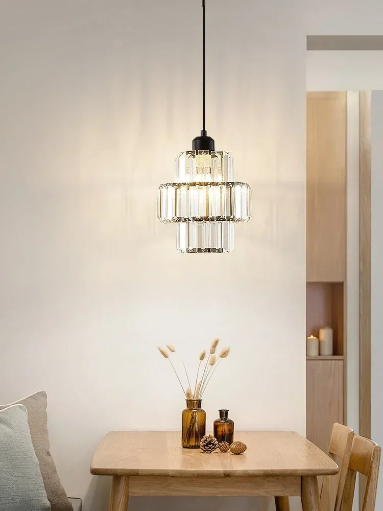 Elegant Glass Crystal Pendant Lamp – Glamour Style 5