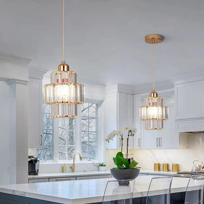 Elegant Glass Crystal Pendant Lamp – Glamour Style 7