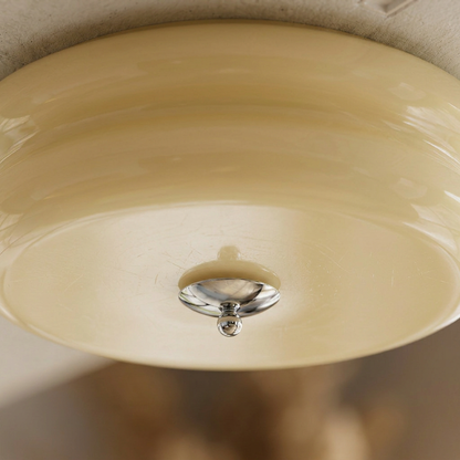 Elara Haus Art Deco Glass Flush Mount Ceiling Light