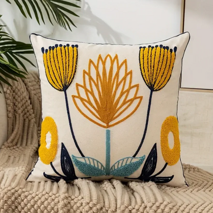 Loxi - Decorative cushion with floral print 1